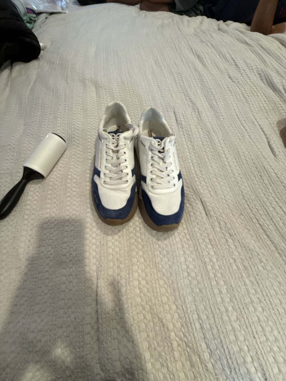 Sam Edelman Women's Layla Blue and White Retro Sneakers